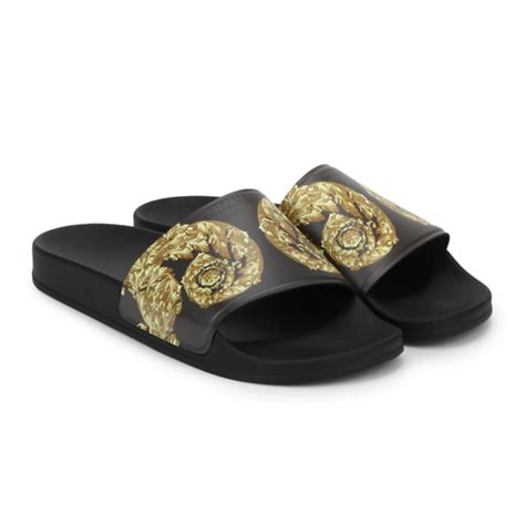 versace collection flip flops